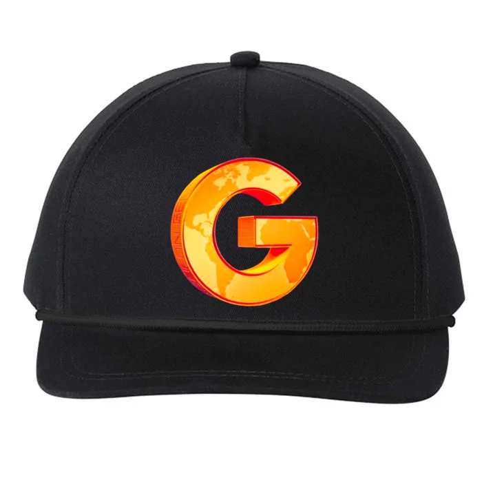 Gencoin G Logo Snapback Five-Panel Rope Hat