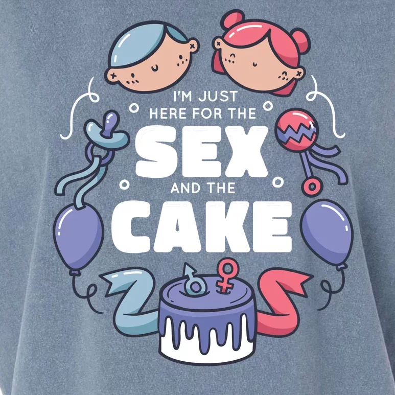 Gender Reveal Funny Cake Garment-Dyed Women's Muscle Tee