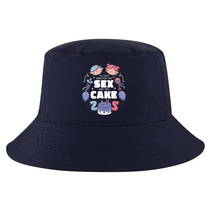 Gender Reveal Funny Cake Cool Comfort Performance Bucket Hat