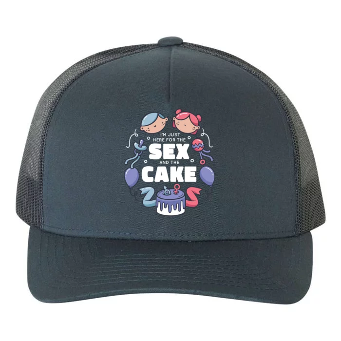 Gender Reveal Funny Cake Yupoong Adult 5-Panel Trucker Hat