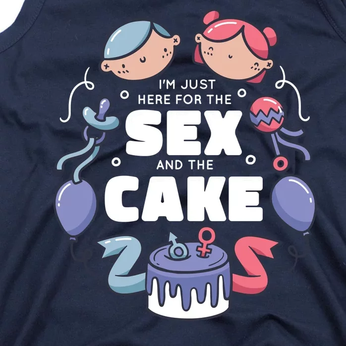 Gender Reveal Funny Cake Tank Top