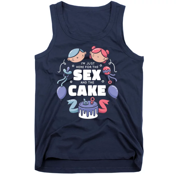 Gender Reveal Funny Cake Tank Top