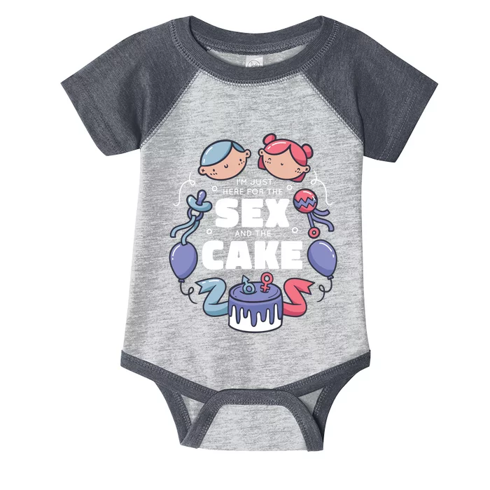 Gender Reveal Funny Cake Infant Baby Jersey Bodysuit