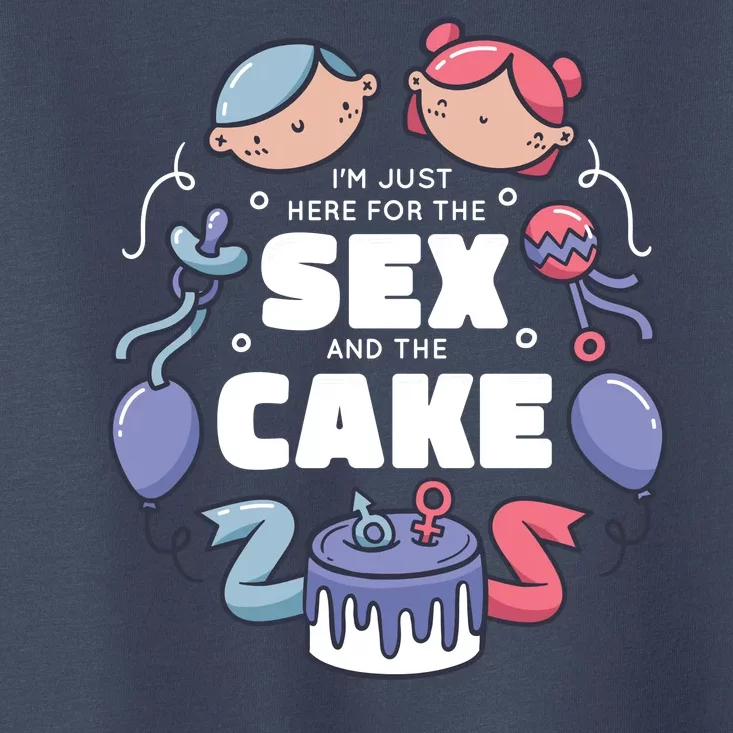 Gender Reveal Funny Cake Toddler T-Shirt