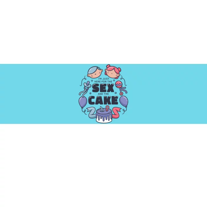 Gender Reveal Funny Cake Bumper Sticker