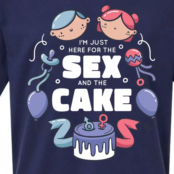 Gender Reveal Funny Cake Sueded Cloud Jersey T-Shirt