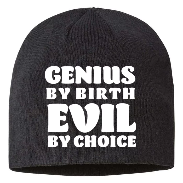 Genius By Birth Evil By Choice 8 1/2in Sustainable Knit Beanie