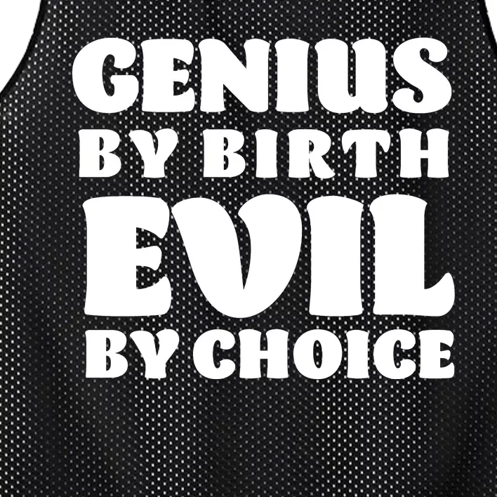 Genius By Birth Evil By Choice Mesh Reversible Basketball Jersey Tank