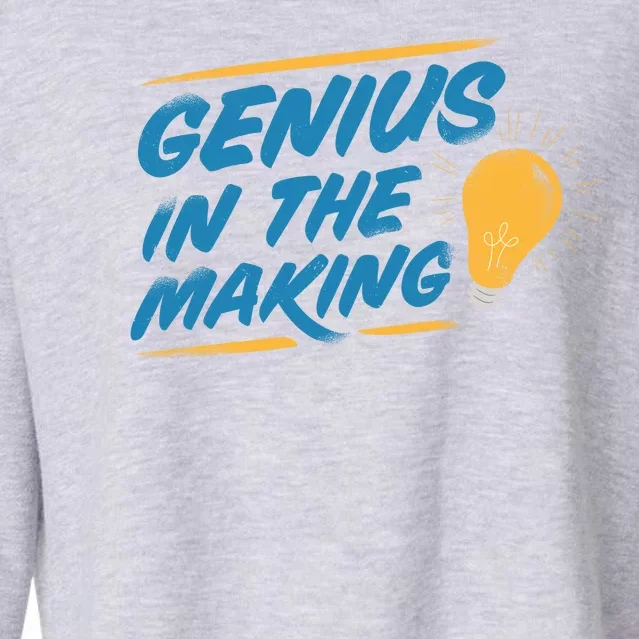 Genius In The Making Cropped Pullover Crew