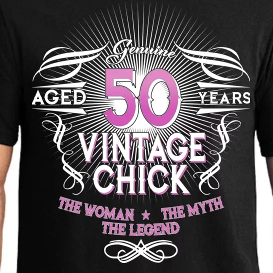 Genuine Aged 50 Years Vintage Chick 50th Birthday Pajama Set