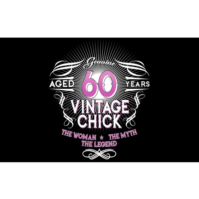 Genuine Aged 60 Years Vintage Chick 60th Birthday Bumper Sticker