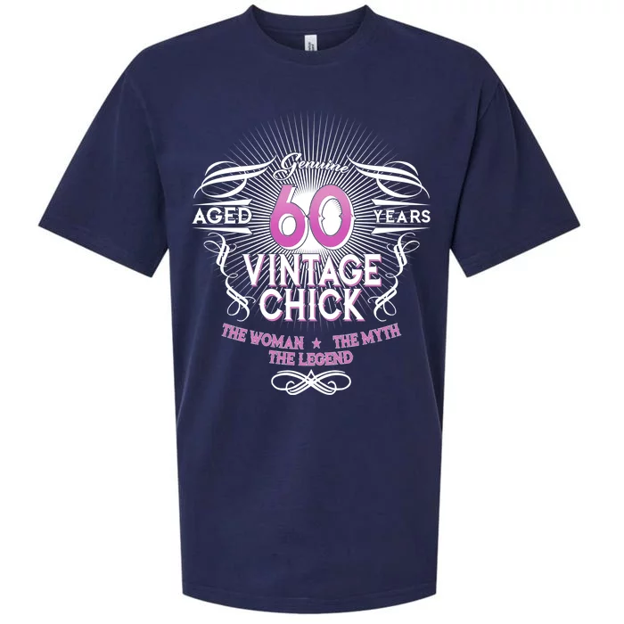 Genuine Aged 60 Years Vintage Chick 60th Birthday Sueded Cloud Jersey T-Shirt