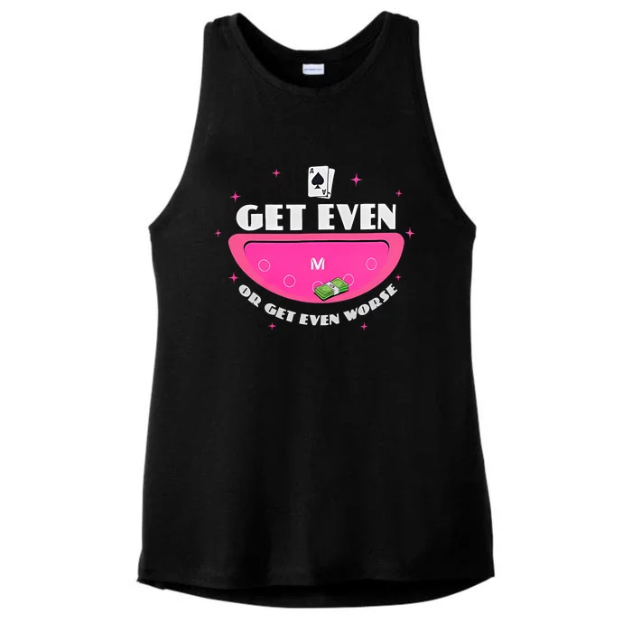 Get Even Or Get Even Worse Ladies Tri-Blend Wicking Tank