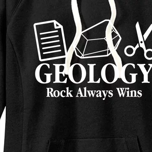 Geology Rock Always Wins Women's Fleece Hoodie