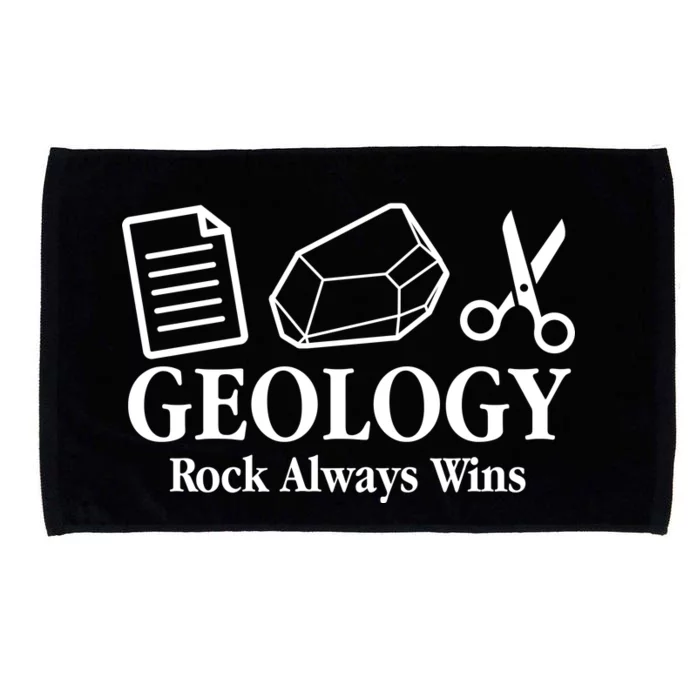 Geology Rock Always Wins Microfiber Hand Towel