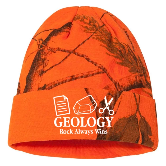 Geology Rock Always Wins Kati - 12in Camo Beanie