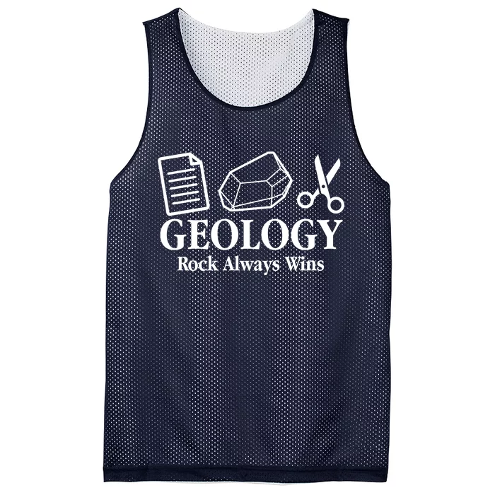 Geology Rock Always Wins Mesh Reversible Basketball Jersey Tank