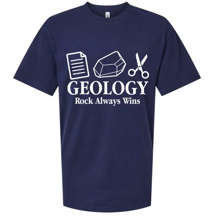 Geology Rock Always Wins Sueded Cloud Jersey T-Shirt