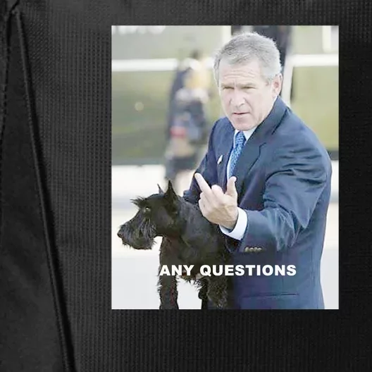 George Bush Middle Finger City Backpack