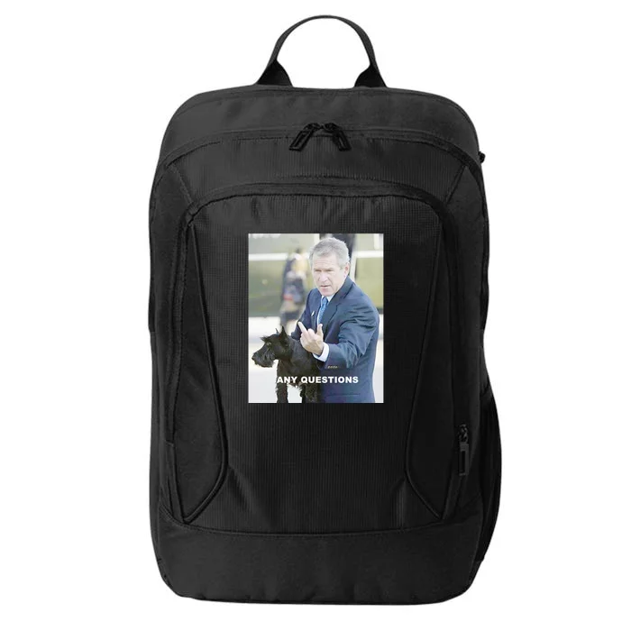 George Bush Middle Finger City Backpack