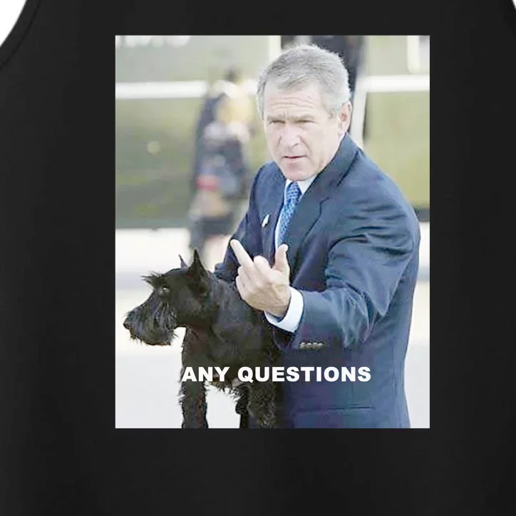 George Bush Middle Finger Performance Tank