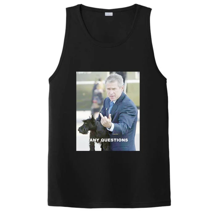 George Bush Middle Finger Performance Tank