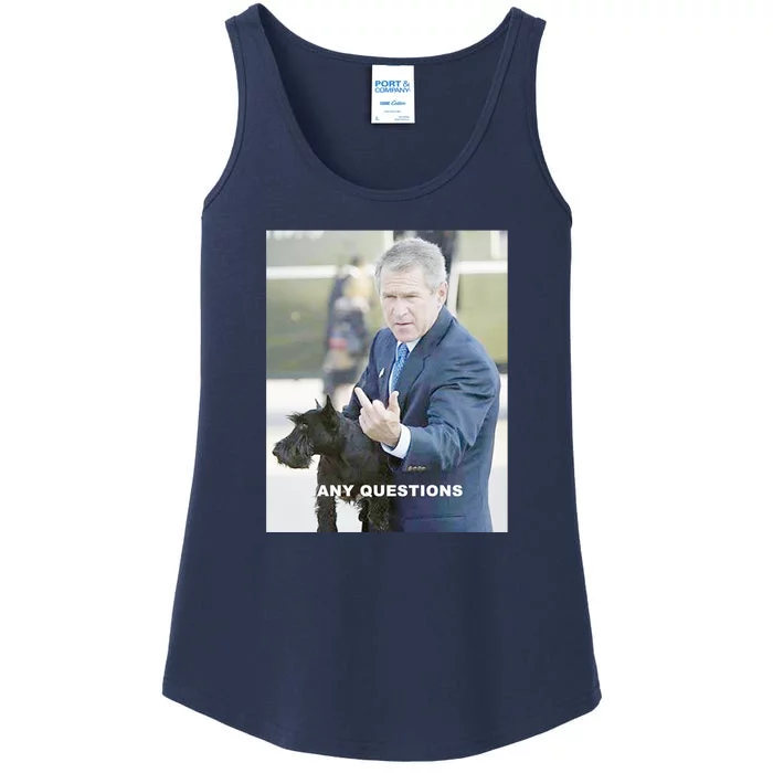 George Bush Middle Finger Ladies Essential Tank