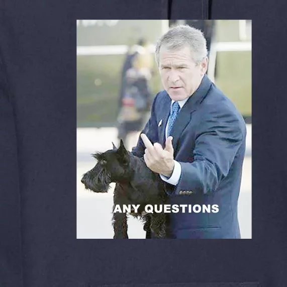 George Bush Middle Finger Premium Hoodie