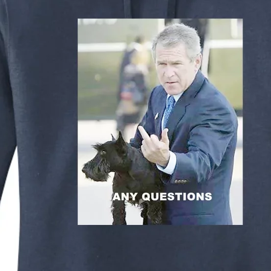 George Bush Middle Finger Women's Pullover Hoodie