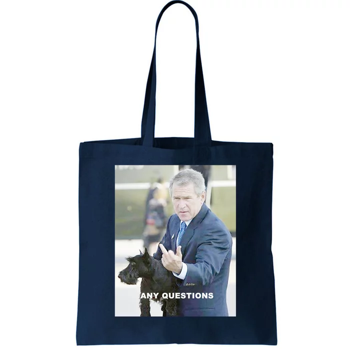 George Bush Middle Finger Tote Bag