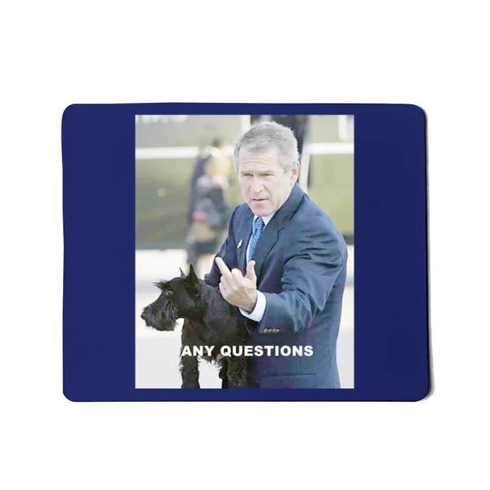 George Bush Middle Finger Mousepad