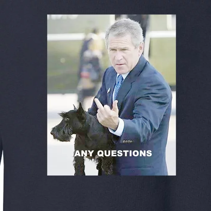 George Bush Middle Finger Toddler Sweatshirt