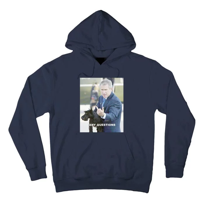 George Bush Middle Finger Tall Hoodie