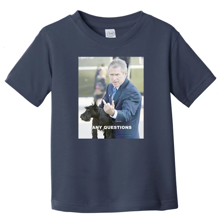 George Bush Middle Finger Toddler T-Shirt