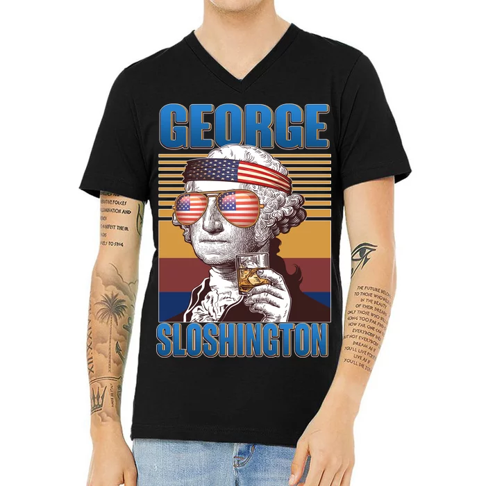 George Sloshington V-Neck T-Shirt