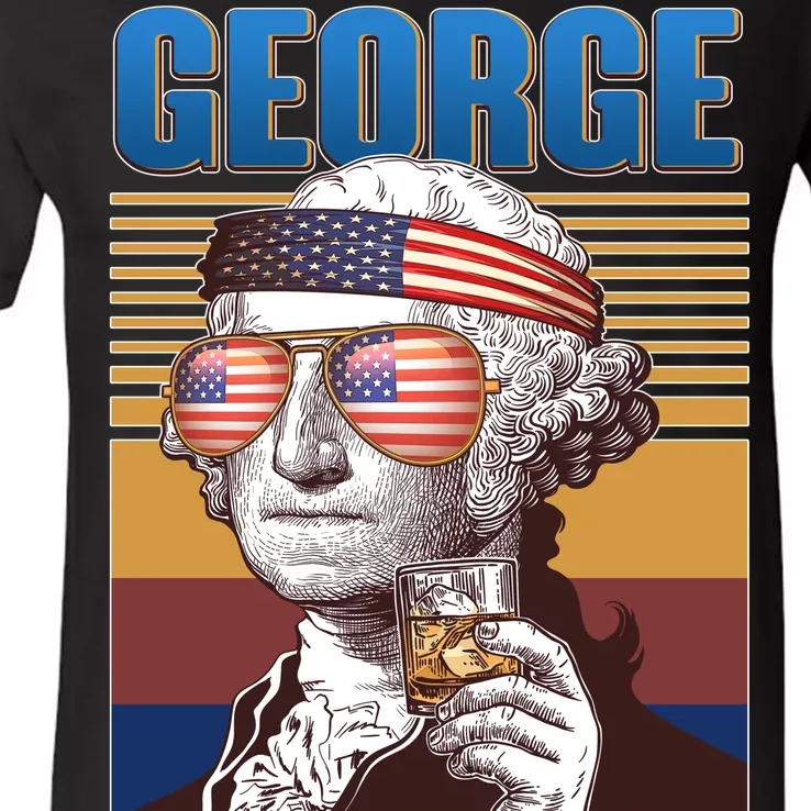 George Sloshington V-Neck T-Shirt