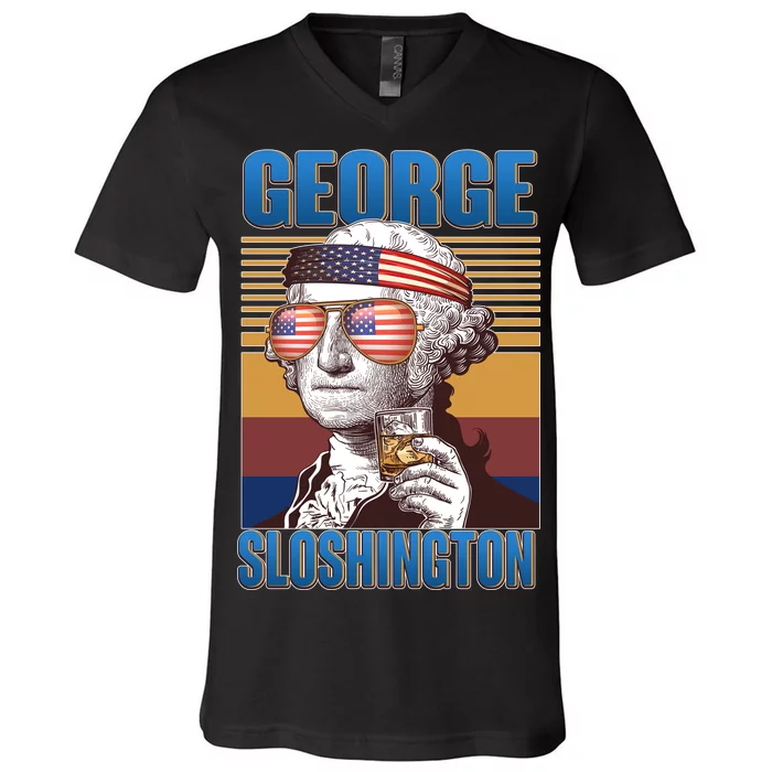 George Sloshington V-Neck T-Shirt