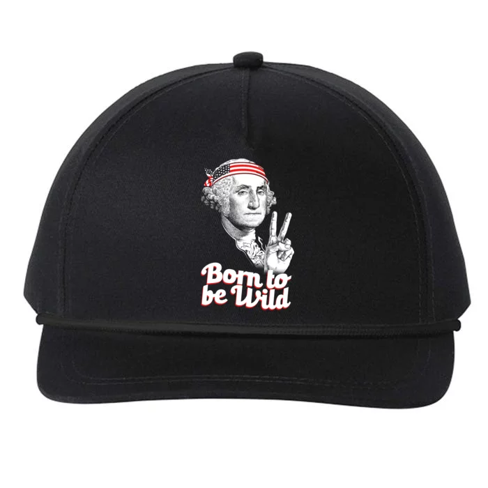 George Washington Born To Be Wild Snapback Five-Panel Rope Hat