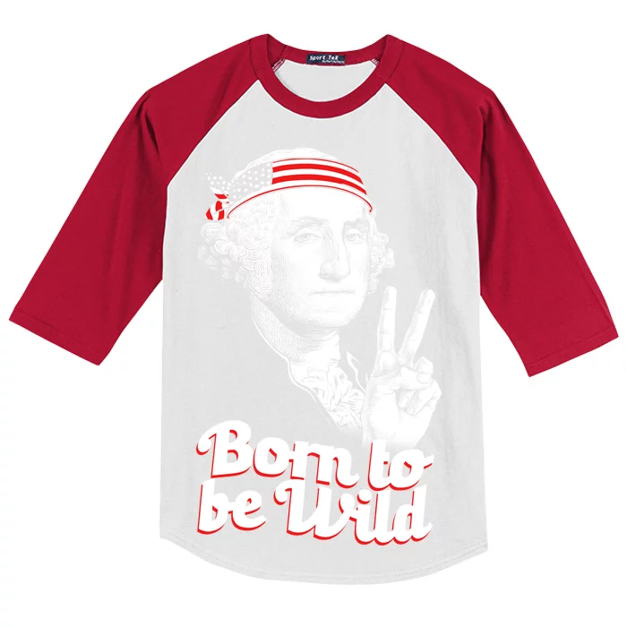 George Washington Born To Be Wild Kids Colorblock Raglan Jersey