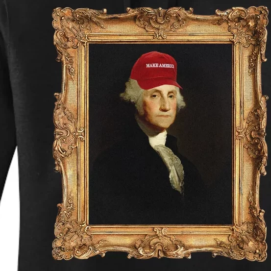 George Washington Make America Portrait Women's Pullover Hoodie