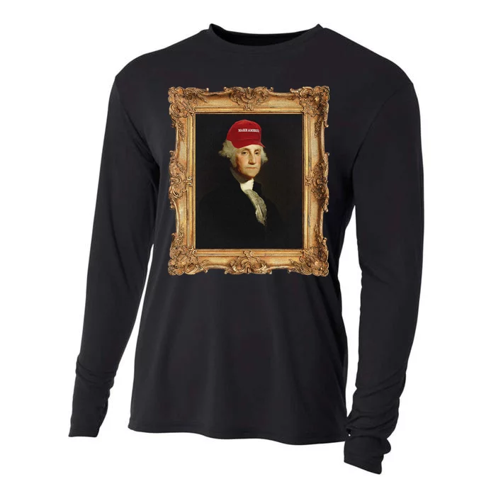 George Washington Make America Portrait Cooling Performance Long Sleeve Crew