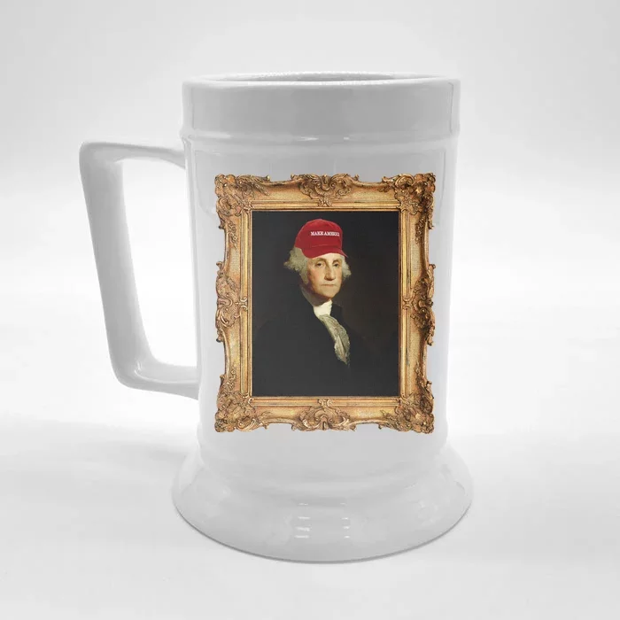 George Washington Make America Portrait Front & Back Beer Stein