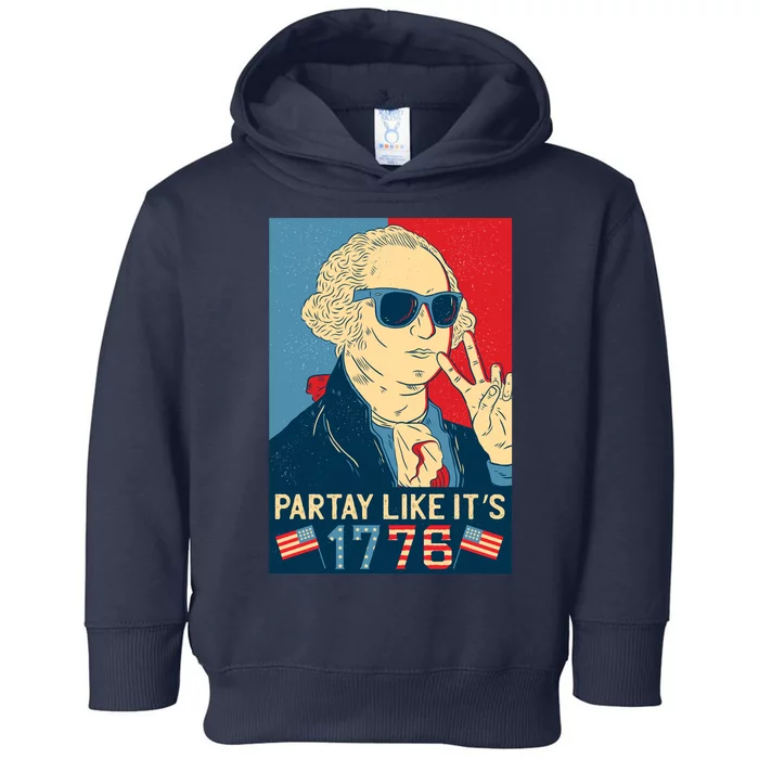 George Washington Party Like Its 1776 Toddler Hoodie