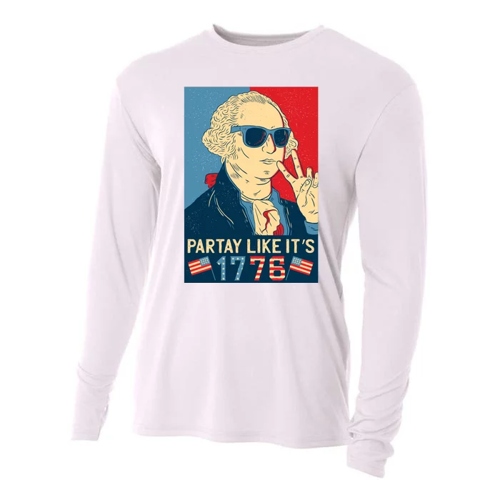 George Washington Party Like Its 1776 Cooling Performance Long Sleeve Crew