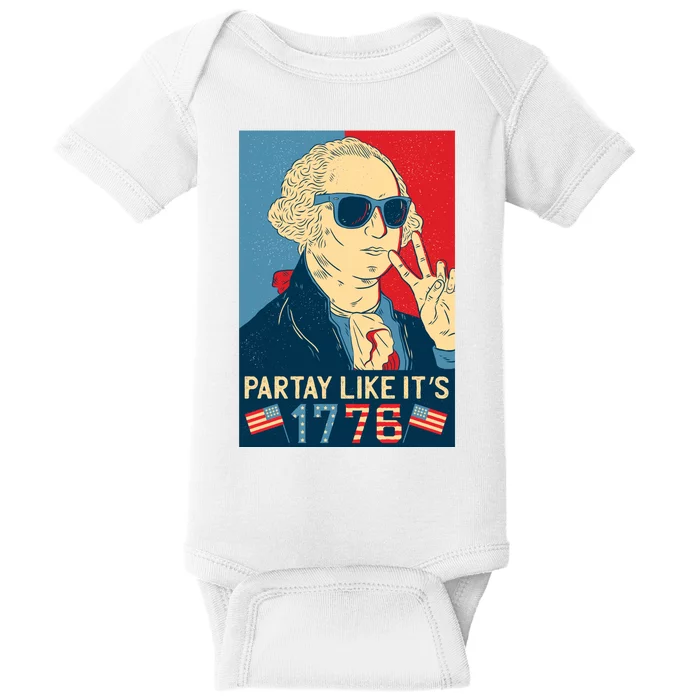 George Washington Party Like Its 1776 Baby Bodysuit