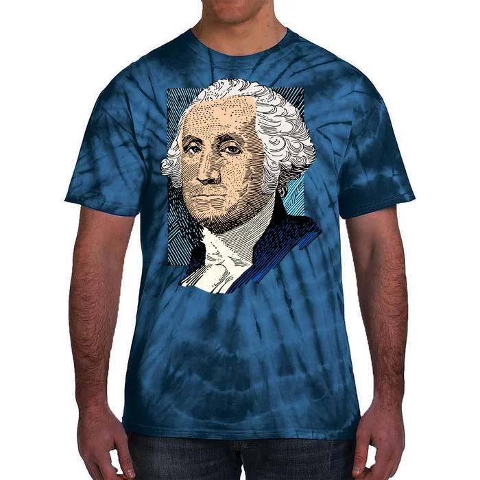 George Washington Portrait Tie-Dye T-Shirt