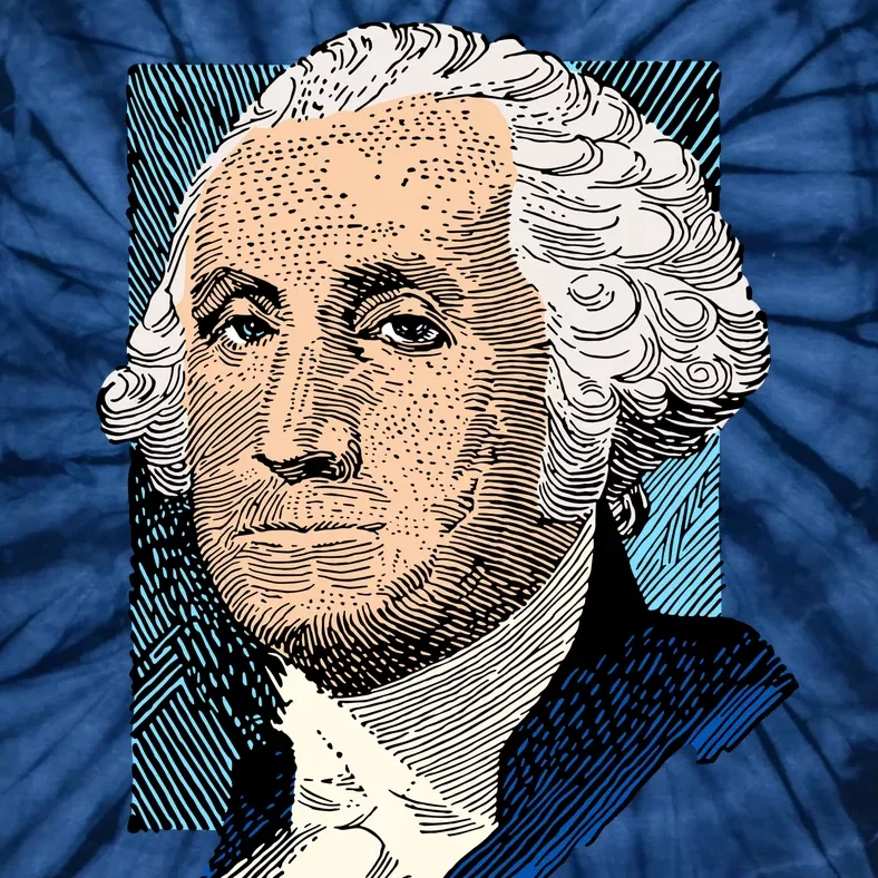 George Washington Portrait Tie-Dye T-Shirt