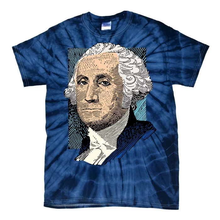 George Washington Portrait Tie-Dye T-Shirt