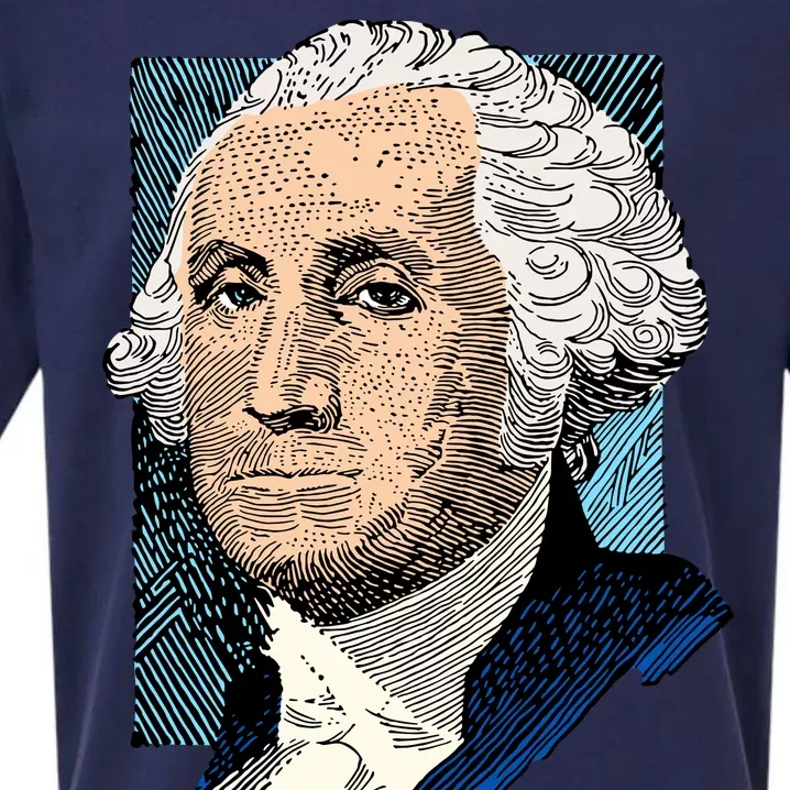 George Washington Portrait Sueded Cloud Jersey T-Shirt