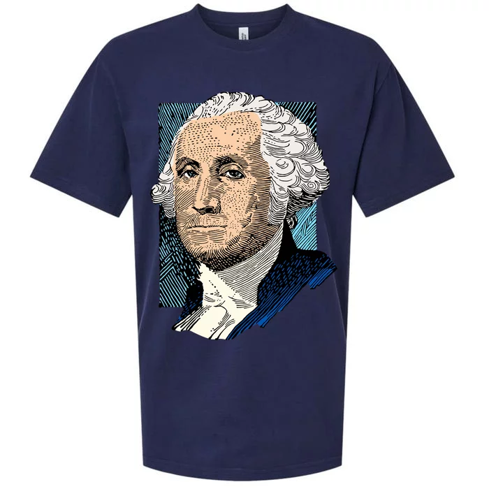 George Washington Portrait Sueded Cloud Jersey T-Shirt